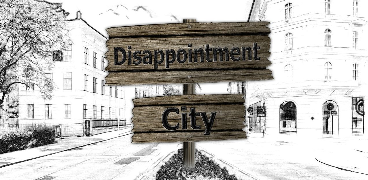 disappointment city sign