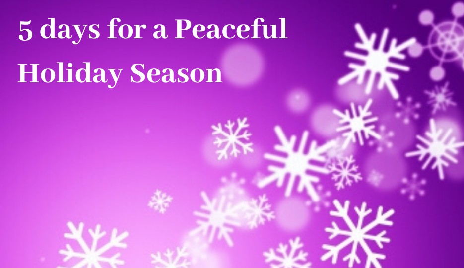 Free masterclass to help you prepare for a more peaceful holiday season