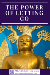 Pin illustrating the power of letting go